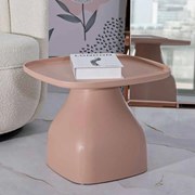 MESA DE APOIO GEA 48X48X38 CM ROSA