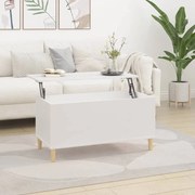 vidaXL Mesa de centro 90x44,5x45 cm derivados de madeira branco