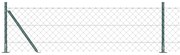 vidaXL Conjunto de Postes de Cerca Prateado 10 m x 0.4 m