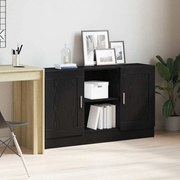 Aparador Preto de Carvalho vidaXL 120x30,5x70 cm em Madeira de Engenharia