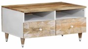 vidaXL Mesa de centro 80x54x40 cm madeira de mangueira maciça
