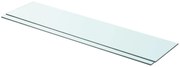 vidaXL Prateleiras 2 pcs 90x20 cm vidro transparente