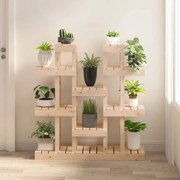 vidaXL Suporte para plantas 104,5x25x109,5 cm pinho maciço