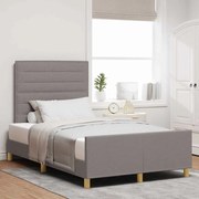 Estrutura de Cama vidaXL Taupe 120x200 cm Tecido