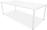 Mesa de Escritório Retangular Multy 2000x1000mm – Tampo Branco, Design Funcional e Robusto