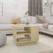 vidaXL Mesa de centro 55x55x43 cm derivados de madeira carvalho sonoma