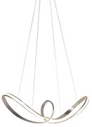 Candeeiro de suspensão design em aço regulável com LED incl. - Viola Due