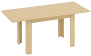HOMCOM Mesa de jantar extensível, mesa de cozinha retangular, para 6-8 pessoas, 140-180 x 80 cm, efeito de madeira natural | Aosom Portugal