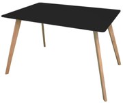 Mesa Synk Retangular 120 x 80 cm - Preto