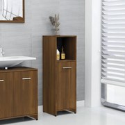 vidaXL Armário WC 30x30x95 cm derivados de madeira carvalho castanho