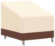 vidaXL Capa p/ cadeira lounge jardim 79x97x48/74 cm 600D oxford bege