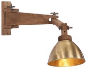 vidaXL Candeeiro de parede 25 W E27 bronze antigo