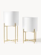 Vasos em metal Mina, conjunto de 2