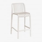 Banco De Jardim Empilhável De Polipropileno Wendell Tapioca Bege & ↑65 Cm - Sklum