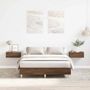 Estrutura de cama sem colchão 135x190cm carvalho castanho