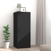 vidaXL Armário parede suspenso 34,5x34x90cm derivados de madeira preto