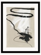 Impressão digital emoldurada Less but better