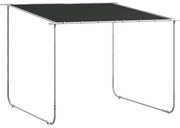 Outsunny Pérgola 3x3 m Pérgola de Jardim com Rodas Proteção UV 30+ com Estrutura de Aço para Pátio Varanda Cinza Escuro
