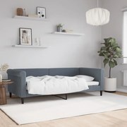vidaXL Sofá-cama 90x190 cm veludo cinzento-escuro