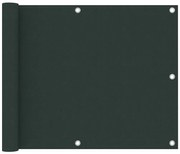 Tela de varanda 75x300 cm tecido Oxford verde-escuro