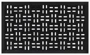 vidaXL Tapete de porta retangular 45x75 cm borracha