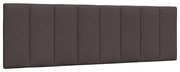 vidaXL Almofadão de cabeceira 160 cm tecido castanho-escuro
