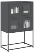 vidaXL Aparador alto 68x39x107 cm aço antracite
