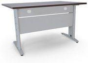 Secretária Escritório 1600x800x750mm – Soho Cinza / Wengué