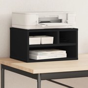 vidaXL Suporte de impressora 40x32x22,5 cm derivados madeira preto