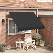 vidaXL Toldo retrátil manual 250 cm antracite
