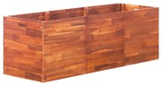 vidaXL Canteiro elevado de jardim 150x50x50 cm madeira de acácia