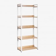 Estante Em Aço E Mdf Ariaster Natural - Sklum