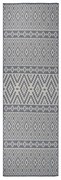 vidaXL Tapete de tecido plano para exterior 80x250 cm riscas azuis
