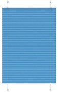 vidaXL Azul Plissada Cega 90x150 cm Largura Tecido 89,4 cm Poliéster