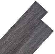 vidaXL Tábuas soalho PVC não-autoadesivo 5,26 m² 2 mm preto e branco