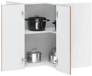 vidaXL Armário canto parede cozinha Lucca madeira madeira velha