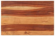 vidaXL Tampo de mesa madeira de acácia maciça 25-27 mm 60x90 cm