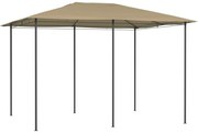 Gazebo 3x4x2,6 m 160 g/m² cinzento-acastanhado