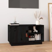 vidaXL Móvel de TV 70x34x40 cm madeira de pinho maciça preto