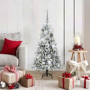 vidaXL Árvore de Natal Articulada Artificial Branco 120 cm PE e PVC