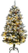 vidaXL Árvore Natal artificial articulada c/ 150 luzes LED+bolas 150cm