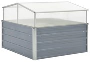 vidaXL Estufa 100x100x85 cm aço galvanizado cinzento