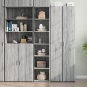 vidaXL Armário alto 40x41x185 cm derivados de madeira cinzento sonoma