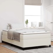 vidaXL Cama Box Creme 120 x 190 cm Veludo