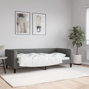 vidaXL Sofá-cama 90x190 cm tecido cinzento-escuro