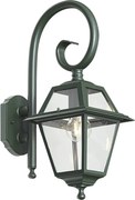 Lanterna de parede exterior clássica verde escura IP44 - Berta
