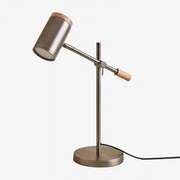 Lâmpada De Mesa Direccionável Em Ferro Amaranto Cinza Cromado - Sklum