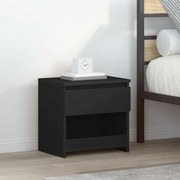 vidaXL Mesas de cabeceira 2 pcs 40x30x39 cm contraplacado preto