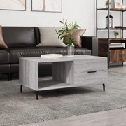 vidaXL Mesa de centro 90x50x40 cm derivados de madeira cinzento sonoma