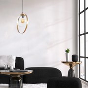 Chandelier Tan – Dourado – 40 cm de diâmetro x 125 cm de altura